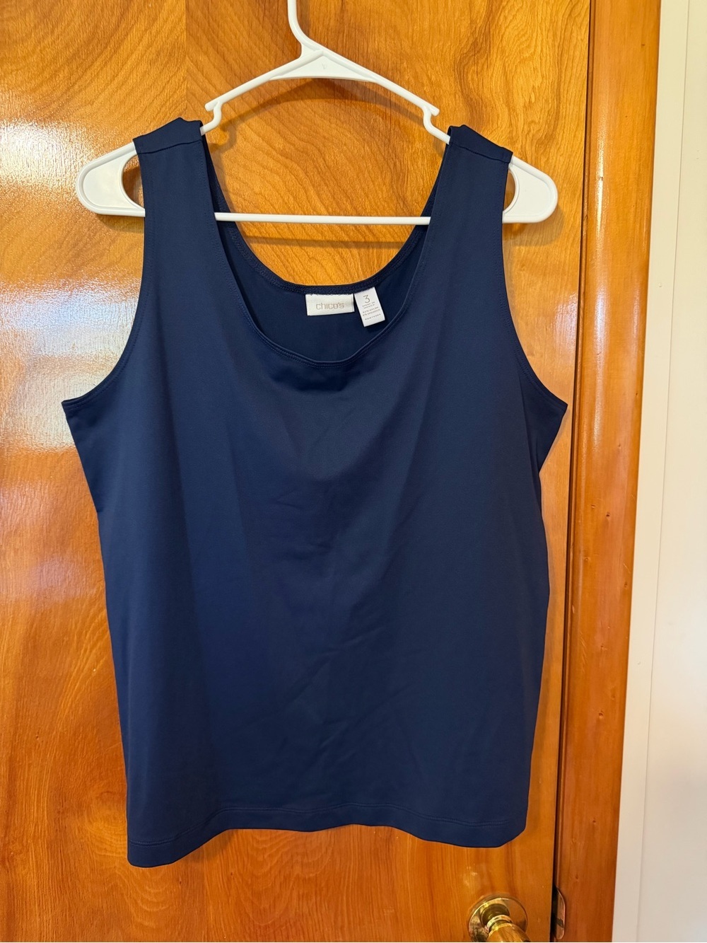 Chico's Navy Scoop Neck Tank